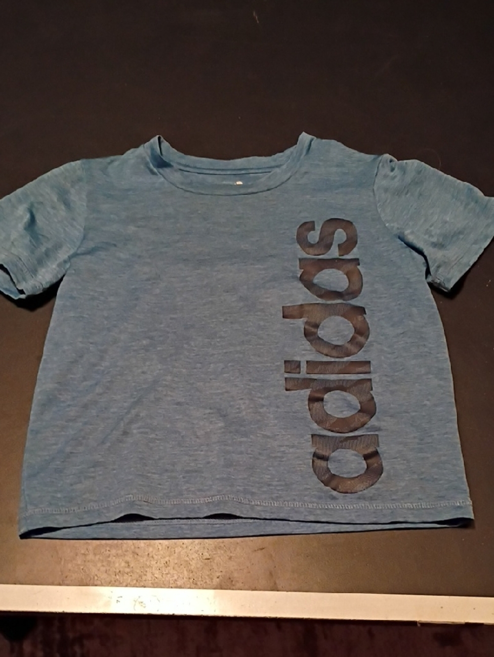 adidas Blue Short Sleeve Logo Tee